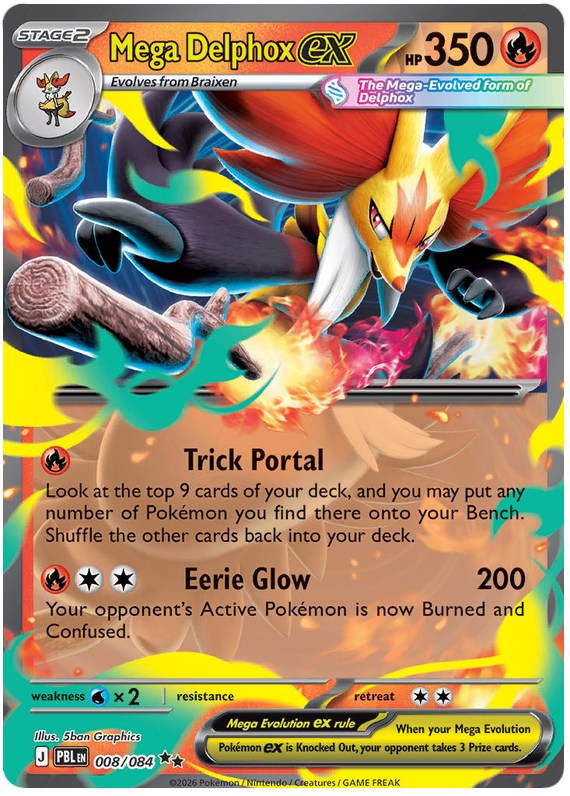 008/084 - Mega Delphox ex - Pitch Black