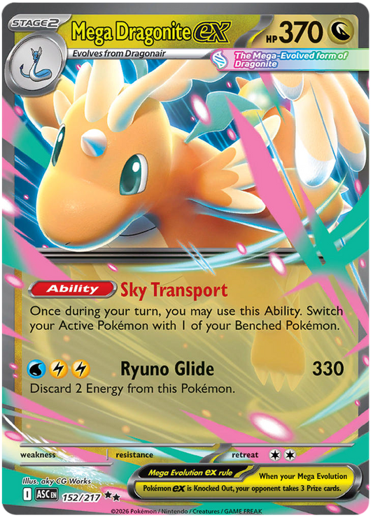 152/217 - Mega Dragonite ex - Ascended Heroes