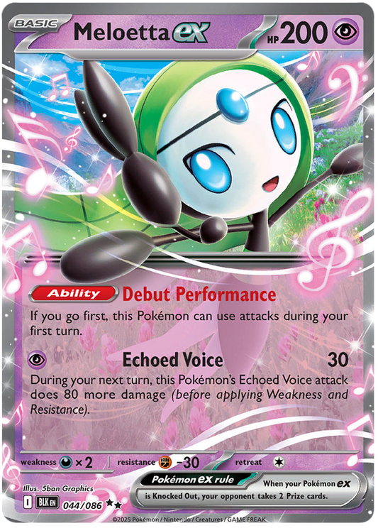 044/086 - Meloetta ex - Black Bolt