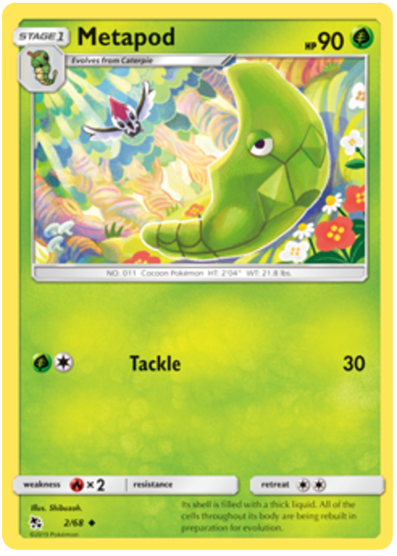 002/68 - Metapod - Hidden Fates