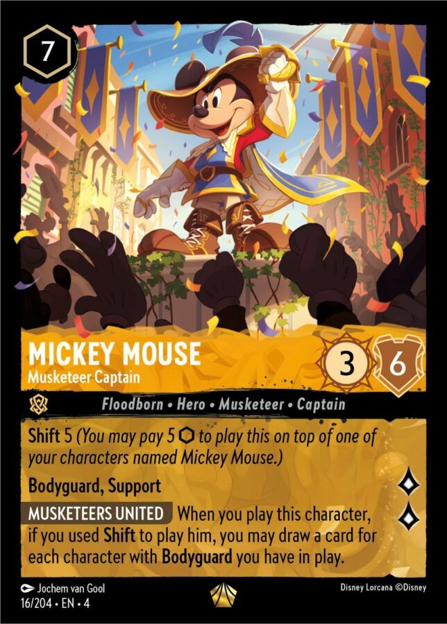 016/204 - Mickey Mouse – Musketeer Captain - Ursula's Return