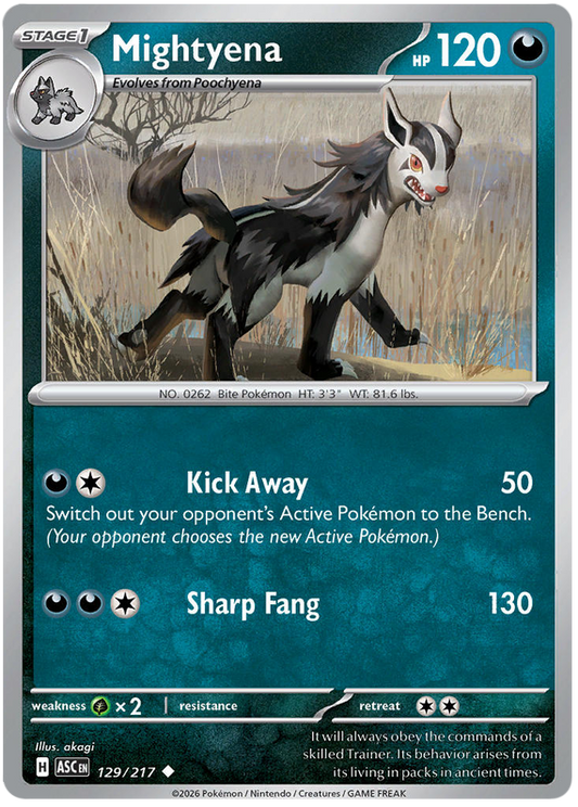 129/217 - Mightyena - Ascended Heroes
