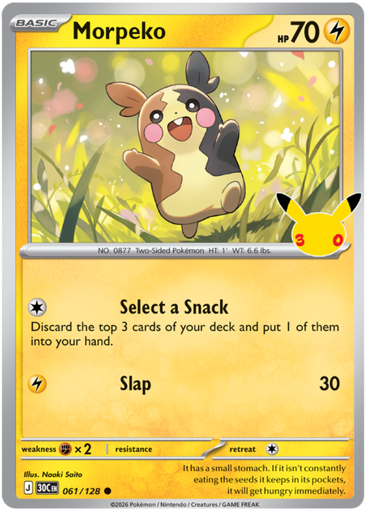 061/128 - Morpeko - 30th Celebration