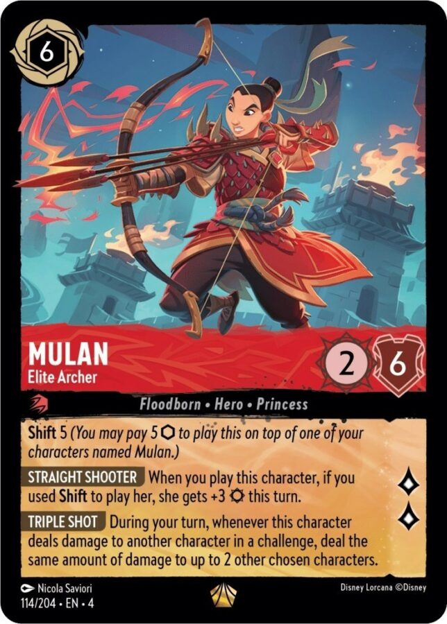 114/204 - Mulan - Elite Archer - Ursula's Return