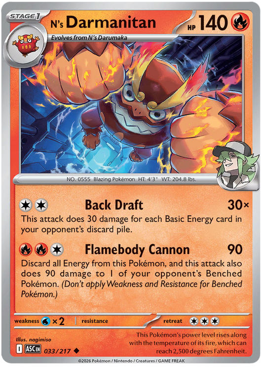 033/217 - N’s Darmanitan - Ascended Heroes