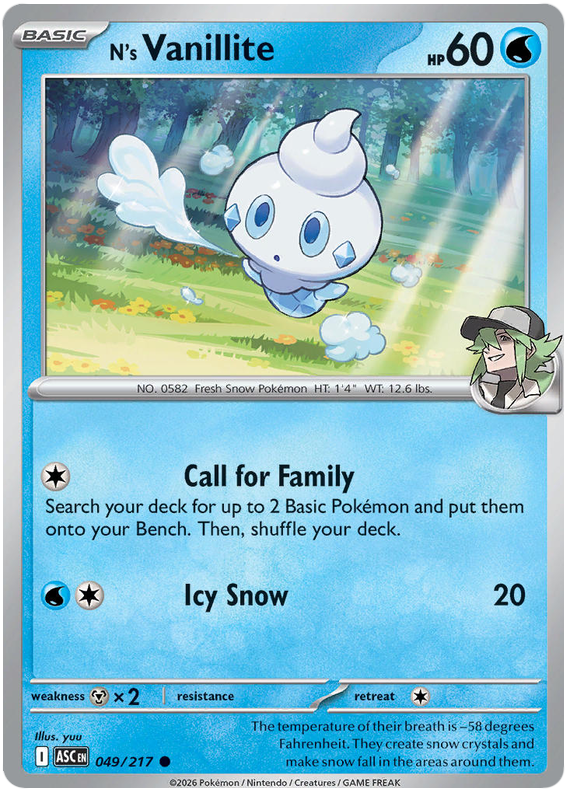 049/217 - N’s Vanillite - Ascended Heroes