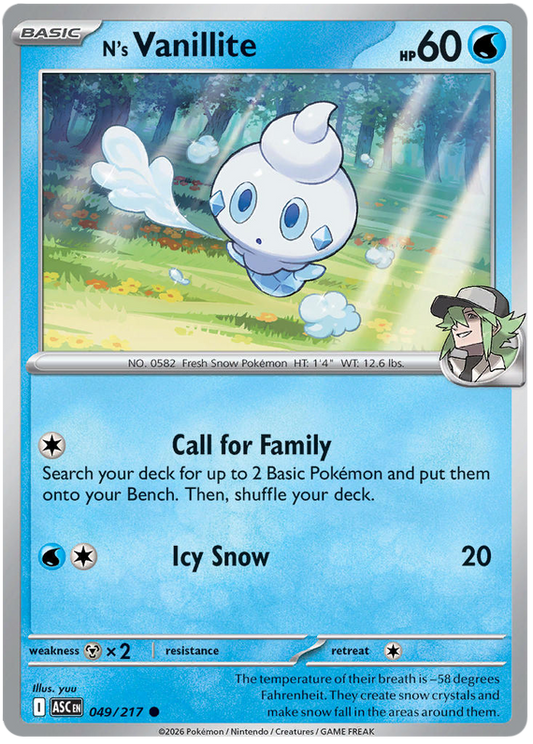 049/217 - N’s Vanillite - Ascended Heroes