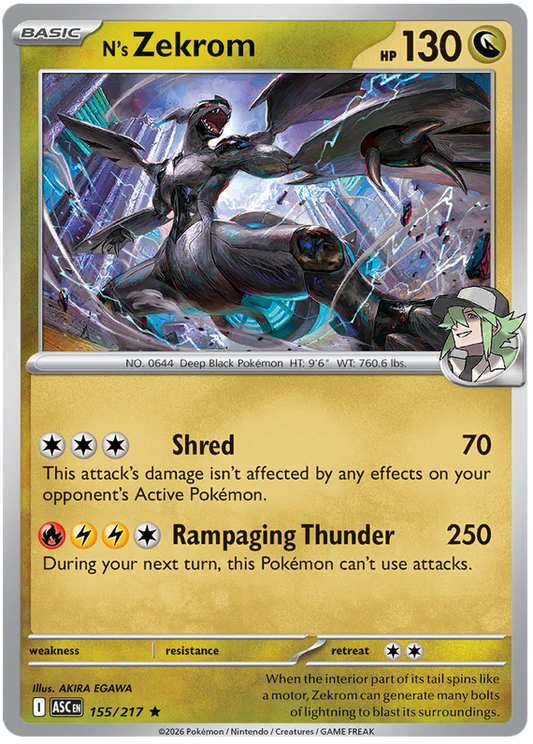 155/217 - N’s Zekrom - Ascended Heroes