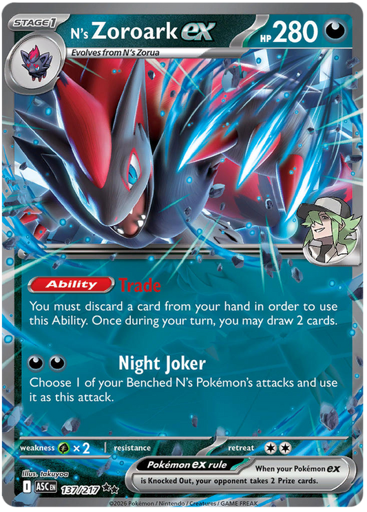 137/217 - N’s Zoroark ex - Ascended Heroes