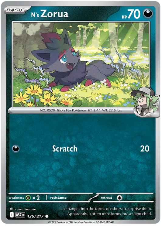 136/217 - N’s Zorua - Ascended Heroes