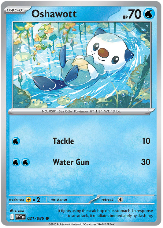 021/086 - Oshawott - White Flare