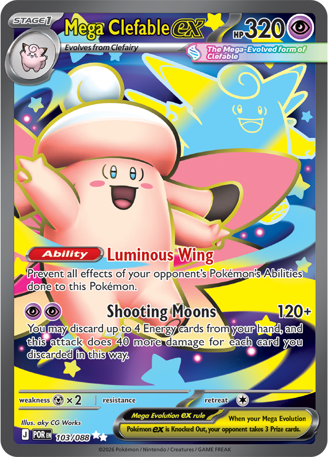 103/088 - Mega Clefable ex - Perfect Order