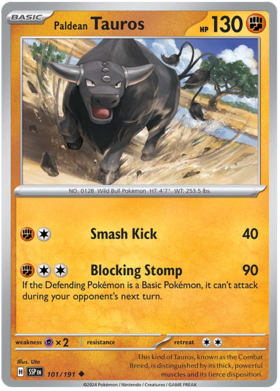 101/191 Paldean Tauros - Surging Sparks