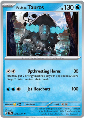 039/191 Paldean Tauros - Surging Sparks