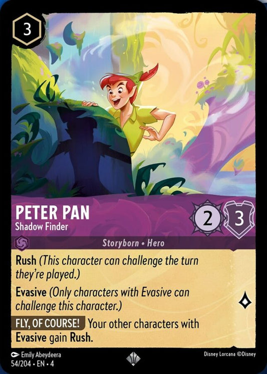 054/204 - Peter Pan - Shadow Flnder - Holo - Ursula's Return