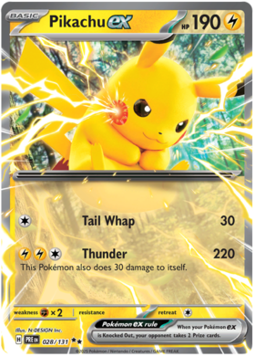 028/131 - Pikachu ex - Prismatic Evolutions