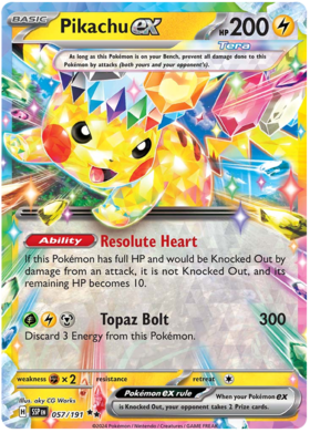 057/191 Pikachu ex - Surging Sparks