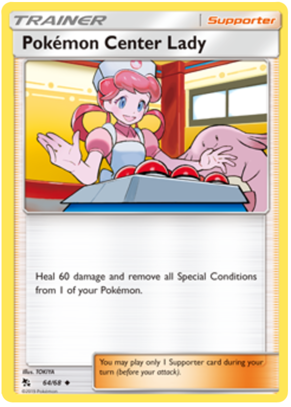 064/68 - Pokemon Center Lady - Hidden Fates