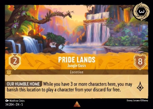 034/204 - Pride Lands - Jungle Oasis - Cold Foil - Shimmering Skies