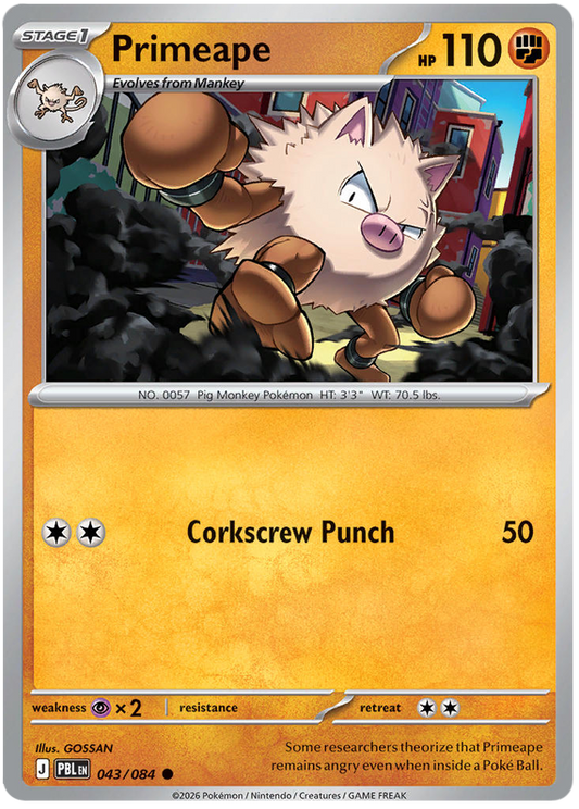043/084 - Primeape - Pitch Black