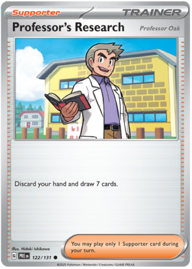 122/131 - Professor's Research - Professor Oak - Prismatic Evolutions
