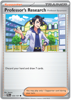 125/131 - Professor's Research - Professor Sycamore - Prismatic Evolutions
