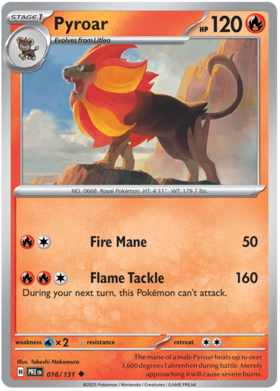 016/131 - Pyroar - Prismatic Evolutions