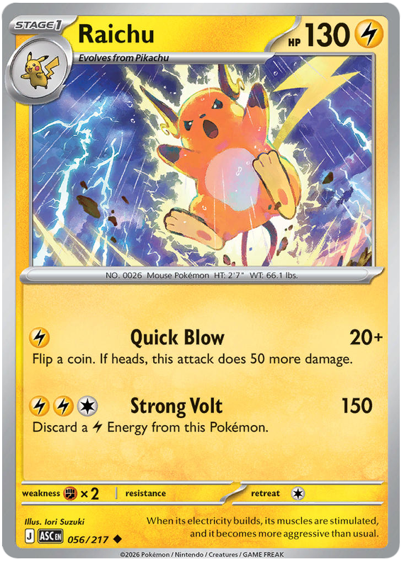 056/217 - Raichu - Ascended Heroes