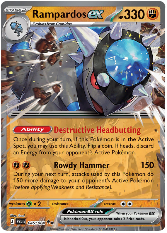 045/084 - Rampardos ex - Pitch Black