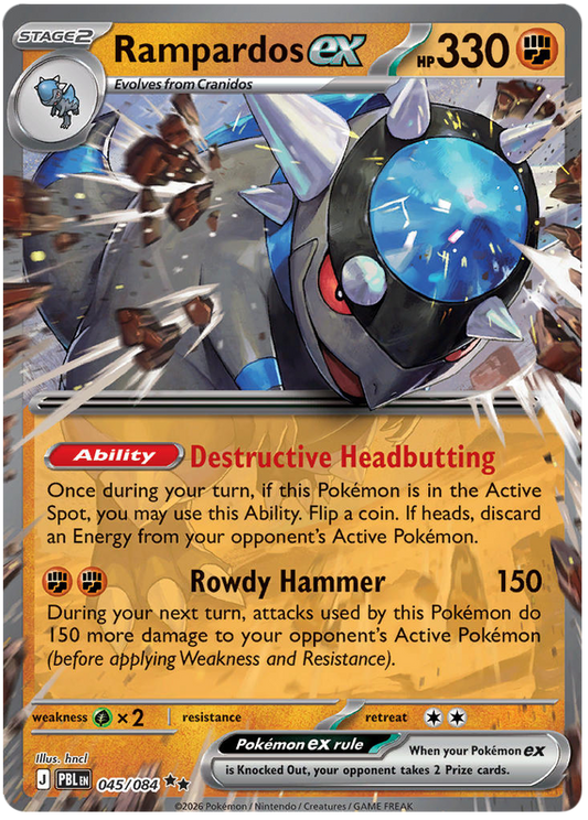 045/084 - Rampardos ex - Pitch Black