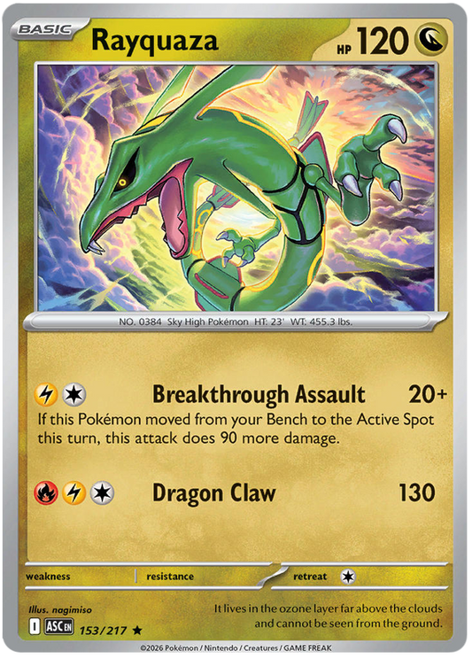 153/217 - Rayquaza - Ascended Heroes