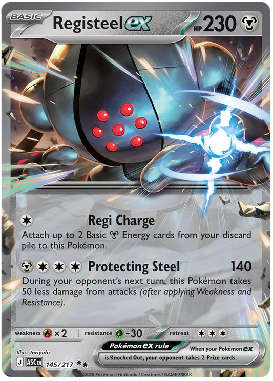145/217 - Registeel ex - Ascended Heroes