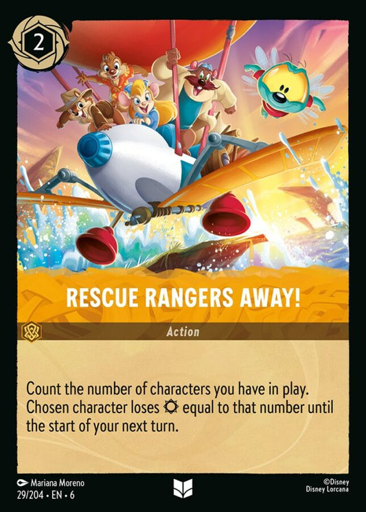 029/204 - Rescue Rangers Away! - Cold Foil - Asurite Sea