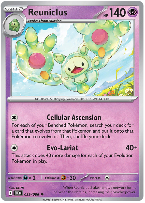 039/086 - Reuniclus - Black Bolt