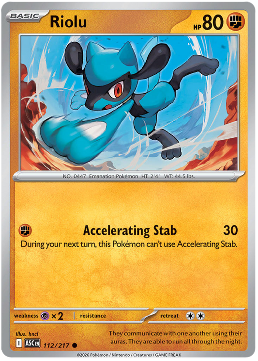 112/217 - Riolu - Ascended Heroes