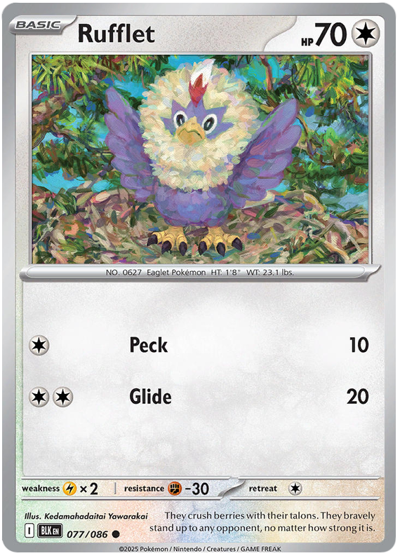 077/086 - Rufflet - Black Bolt