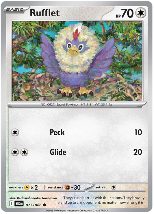 077/086 - Rufflet - Black Bolt