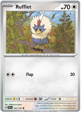 152/191 Rufflet - Surging Sparks