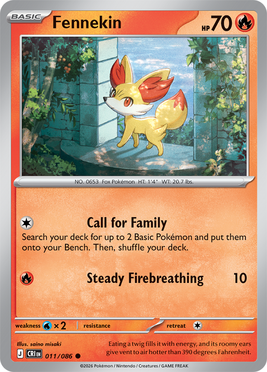 011/086 - Fennekin - Chaos Rising