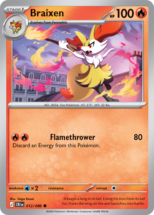 012/086 - Braixen - Chaos Rising