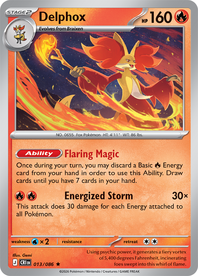 013/086 - Delphox - Chaos Rising