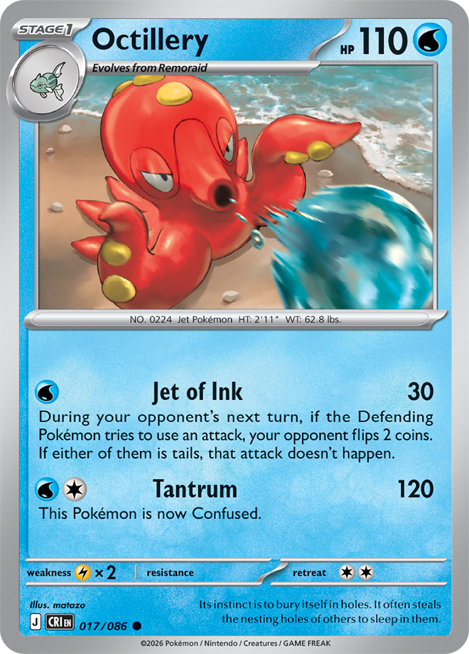 017/086 - Octillery - Chaos Rising