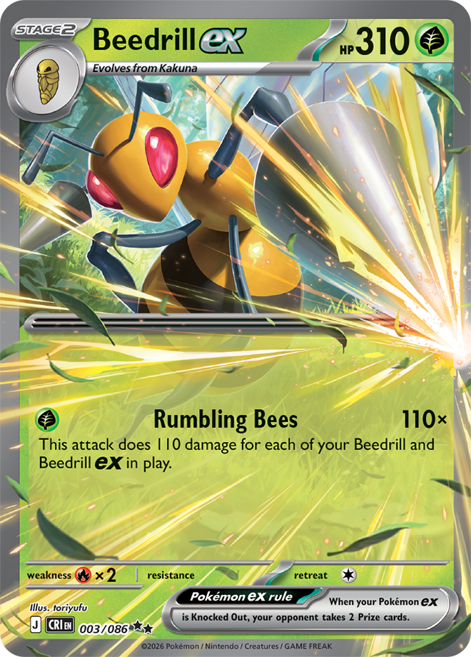 003/086 - Beedrill ex - Chaos Rising