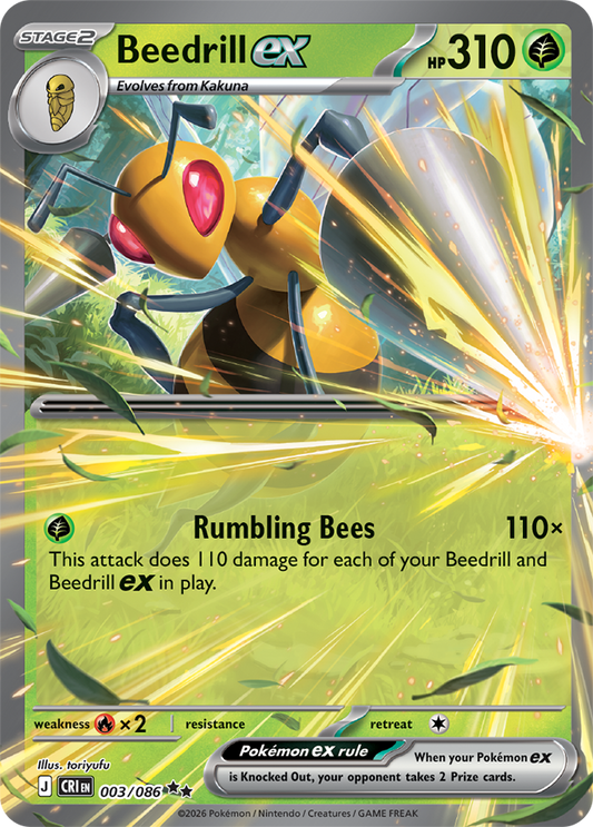 003/086 - Beedrill ex - Chaos Rising