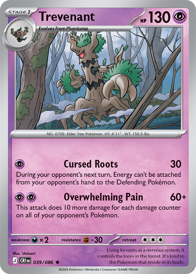 039/086 - Trevenant - Chaos Rising