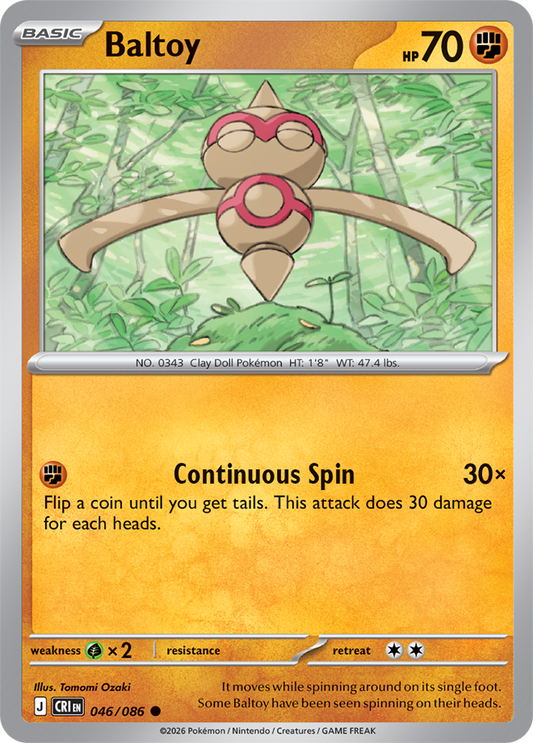 046/086 - Baltoy - Chaos Rising