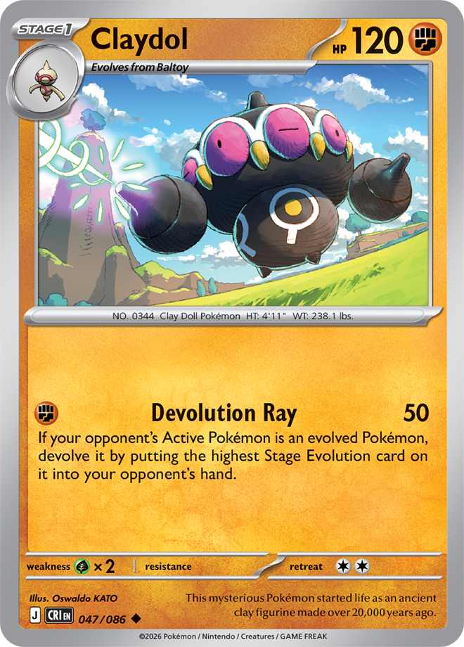 047/086 - Claydol - Chaos Rising