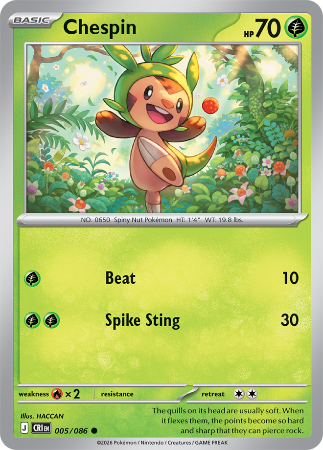 005/086 - Chespin - Chaos Rising
