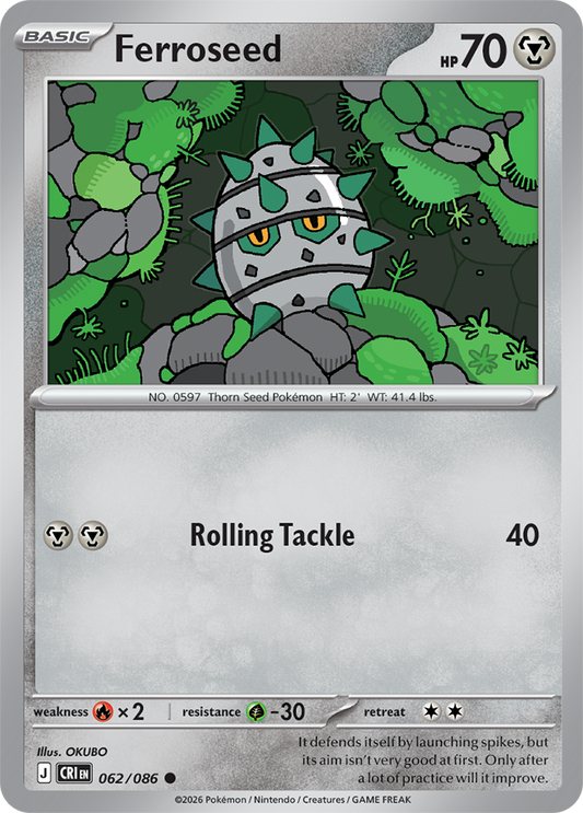 062/086 - Ferroseed - Chaos Rising
