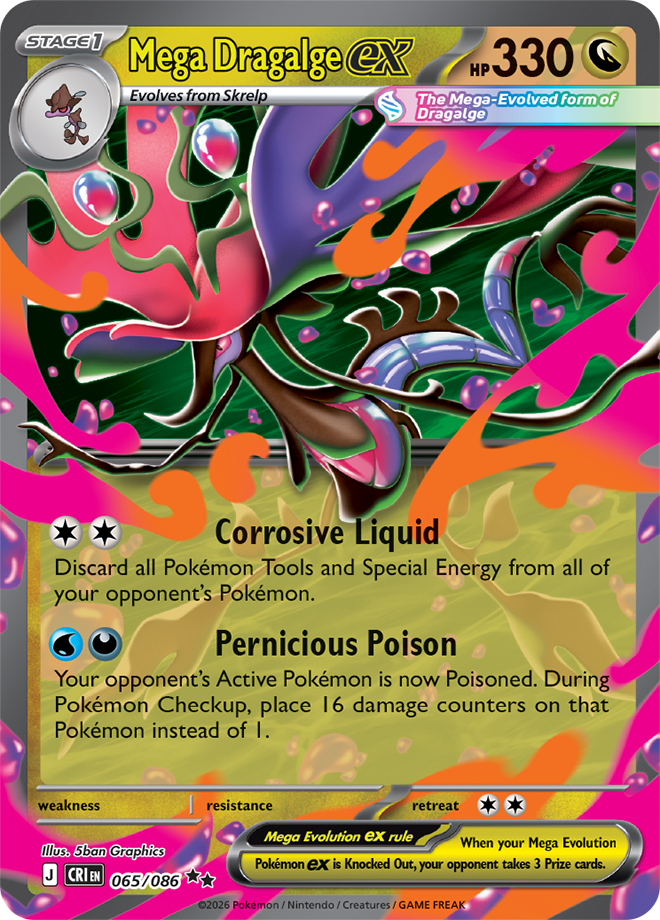 065/086 - Mega Dragalge ex - Chaos Rising